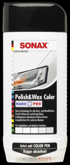 SONAX Polish & Wax Color NanoPro weiß 