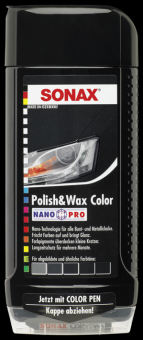SONAX Polish & Wax Color NanoPro schwarz 
