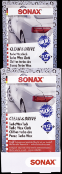 SONAX Clean&Drive TurboWaxTuch 18x26 Thekendisplay 