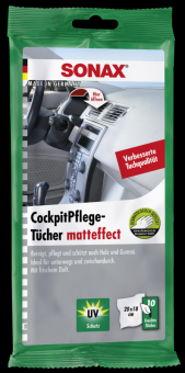 SONAX CockpitPflegeTücher matteffect 