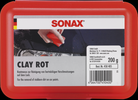 SONAX Clay rot 200g (ReinigungsKnetmasse scharf) 