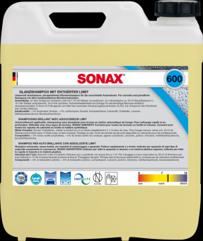 SONAX GlanzShampoo mit Enthärter 