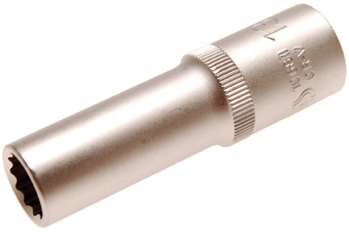 Steckschlüssel-Einsatz, tief, 12-Kant, 12,5 (1/2), 13 mm 
