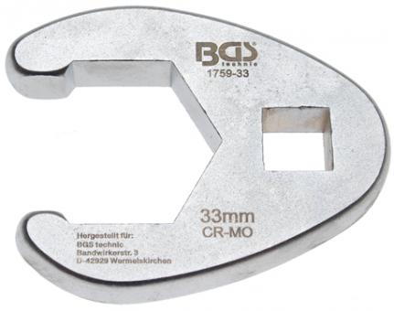 Hahnenfußschlüssel 12,5 (1/2), 33 mm 