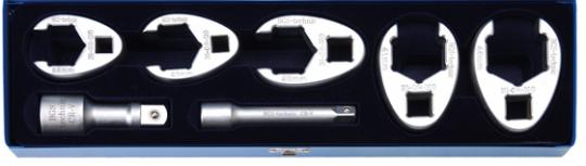 Hahnenfuß-Schlüssel-Satz, 1/2" + 3/4", 7-tlg. 