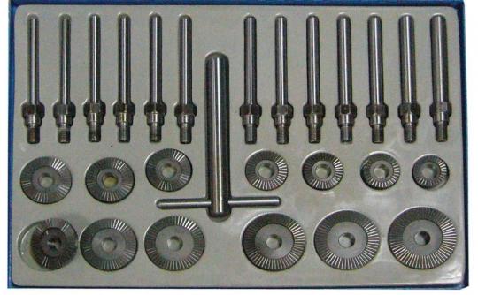 Ventilsitzfräser-Satz, 30-60 mm, 27-tlg. 