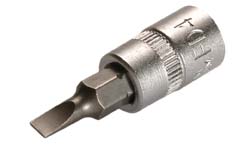 Bit-Einsatz, Schlitz, 6,3 (1/4) 4,0 mm 