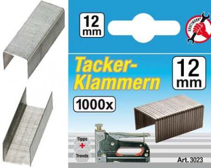 Klammern á 1000 Stück, 12 mm 
