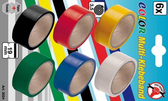 Color Multi-Klebeband, 6-tlg. 