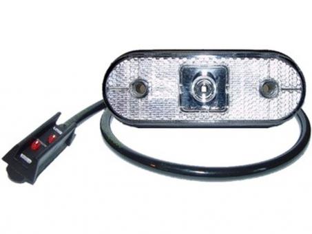 LED Begrenzungsleuchte UNIPOINT Kabel 1,5m, mit Rückstrahler 