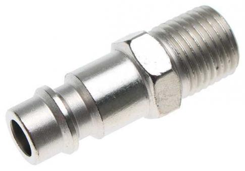 Druckluft-Stecknippel mit 1/4" Aussengewinde 