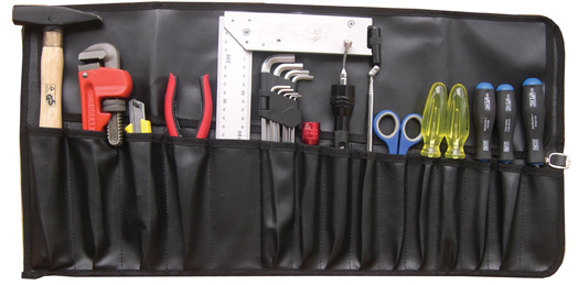 Werkzeug-Rolltasche, mit 15 Fächern 