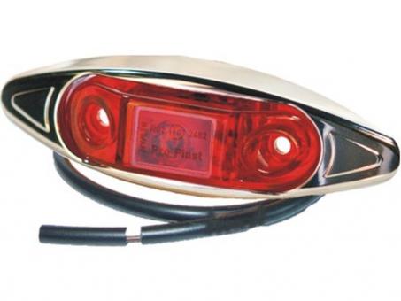 LED Schluss-/Umrissleuchte PRO-CAN 24 Volt, Chrome Gehäuse 