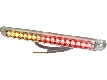 LED Heckleuchte PRO-CAN XL 3F 24 Volt, Gehäuse glasklar 