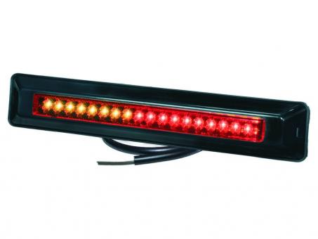 LED Heckleuchte PRO-CAN XL 3F 12 Volt, Lichtscheibe rot, Gehäuse schwarz 