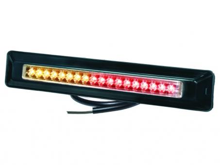 LED Heckleuchte PRO-CAN XL 3F 24 Volt, Lichtscheibe glasklar, Gehäuse schwarz 