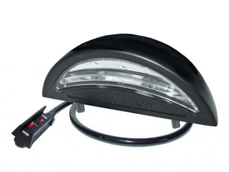 LED Kennzeichenleuchte PRO-REG 24 Volt, Kennzeichenleuchte, Kabel 0,5m + P&R Stecker, Befestigungsbolzen 