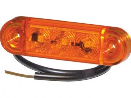 LED Seitenmarkierungsleuchte PRO-SLIM 24 Volt, Kabel 0,5m 