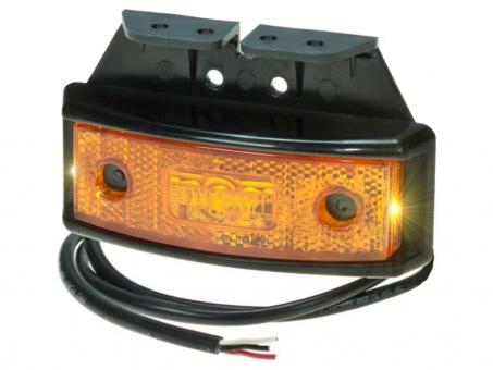 Kombinierte LED Seitenmarkierungsleuchte + LED Blinkleuchte PRO-MULTI-SML Kabel 0,5m, Winkelhalter + seitliche Blinkleuchte 