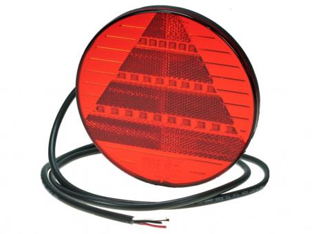 LED Heckleuchte PRO-DISC Kabel 1,8m, mit Dreieckrückstrahler 