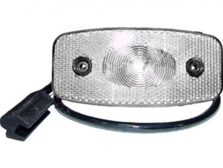LED Begrenzungsleuchte 24 Volt, 90° Kabelanschluss, mit Rückstrahler, P&R Stecker 