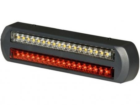 LED Heckleuchte PRO-2 12 Volt, Schluss-Brems-Blinklicht glasklar 