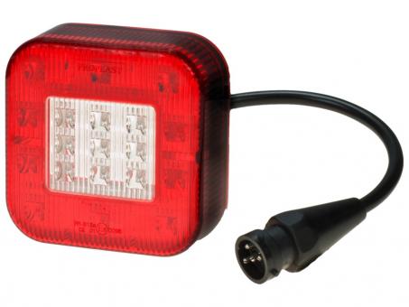 LED Heckleuchte PRO-M-ROAD Kabel 0,2m + Stecker 5 polig 