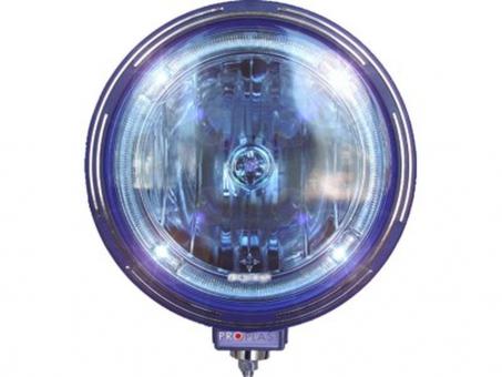 H1-Fernscheinwerfer blau Streuscheibe, LED Standlicht 