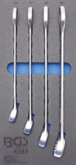 1/3 Werkstattwageneinlage: Maul-Ringschlüssel, 24-32 mm, 4-tlg. 