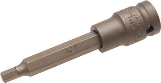 Kraft-Bit-Einsatz, Innen-6-Kant, 12,5 (1/2), 6x100 mm 