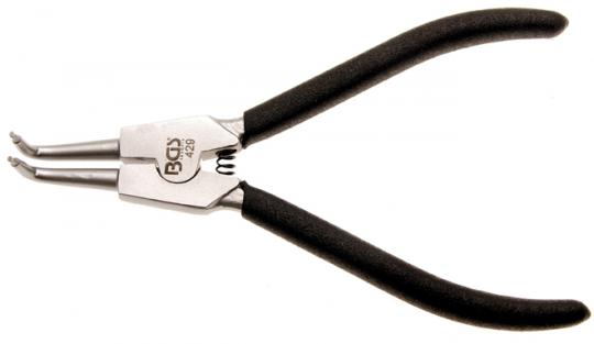 Sprengringzange, gebogen, für Außensprengringe, 180 mm 