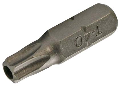 Bit mit Bohrung, T40, 8 (5/16), 30 mm 