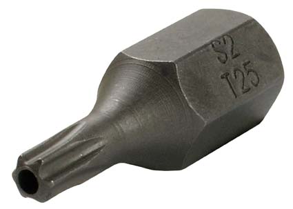Bit mit Bohrung, T-Profil, T25, 10 (3/8), 30 mm 