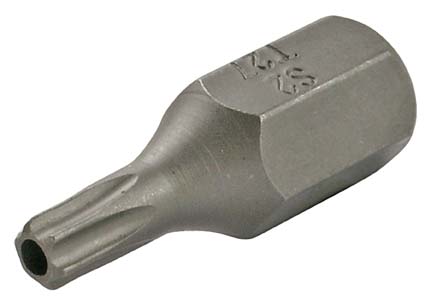 Bit mit Bohrung, T-Profil, T27, 10 (3/8), 30 mm 