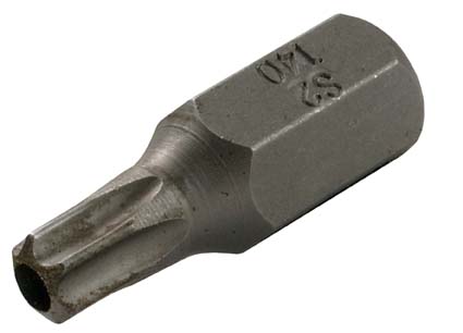 Bit mit Bohrung, T-Profil, T40, 10 (3/8), 30 mm 