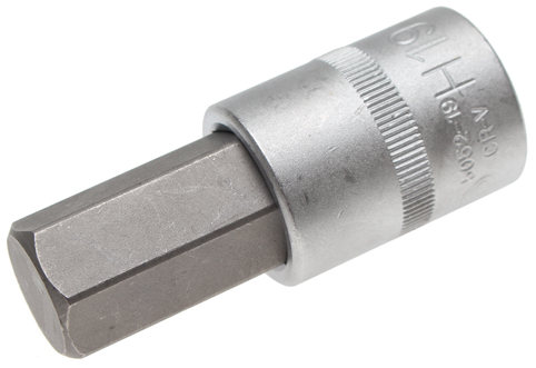 Bit-Einsatz, Innen-6-Kant, 12,5 (1/2), 19 mm 