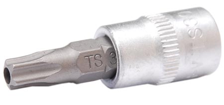 Bit-Einsatz, TS-Profil mit Bohrung, 6,3 (1/4), TS50x38 mm 