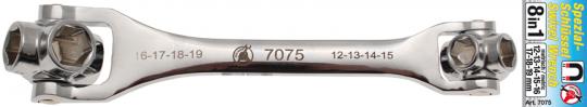 8-in-1 Spezialschlüssel, 12-Kant, 12 - 19 mm 