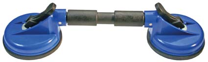 Gummi-Doppelsauger, Ø 120 mm, ABS, flexible Köpfe, 390 mm 