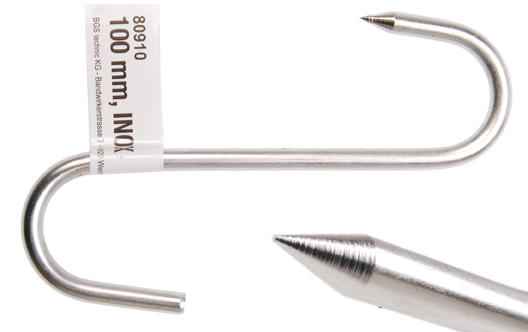 Fleischerhaken, INOX, 100 mm 
