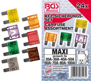 KFZ-Sicherungs-Satz, Maxi, 24-tlg.  