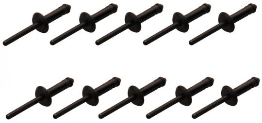 Kunststoffnieten, 5,0 x 17,2 mm, 10-tlg., passend für BGS 8463 