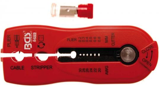 2-IN-1 Draht- & Kabel-Abisolierer, 0,2 - 0,8 mm 