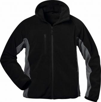 *ADLER* FLEECEJACKE SCHWARZ/GRAU 