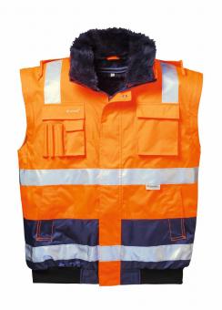 *OLIVER* WARNSCHUTZ PILOTJACKE ORANGE/MARINE 