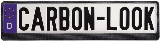 Kennzeichenhalter Carbon 