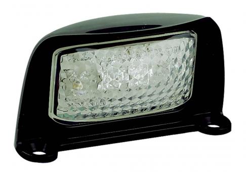 Number plate lamp - black housing 