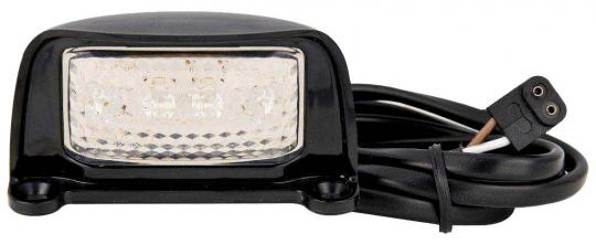 Number plate lamp - 2-pin - black housing 