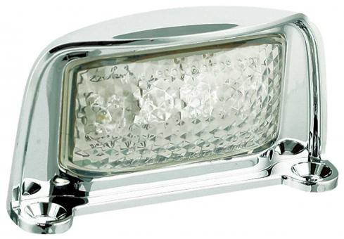 Number plate lamp - chrome housing 