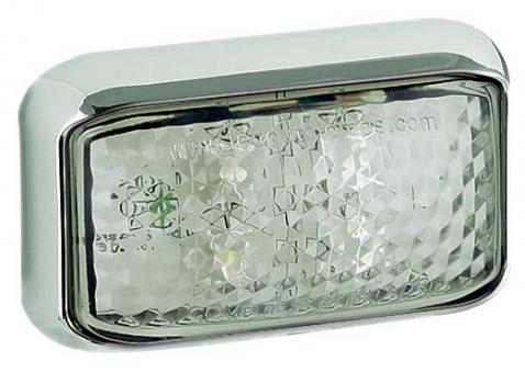 Front end marker lamp - chrome bracket 